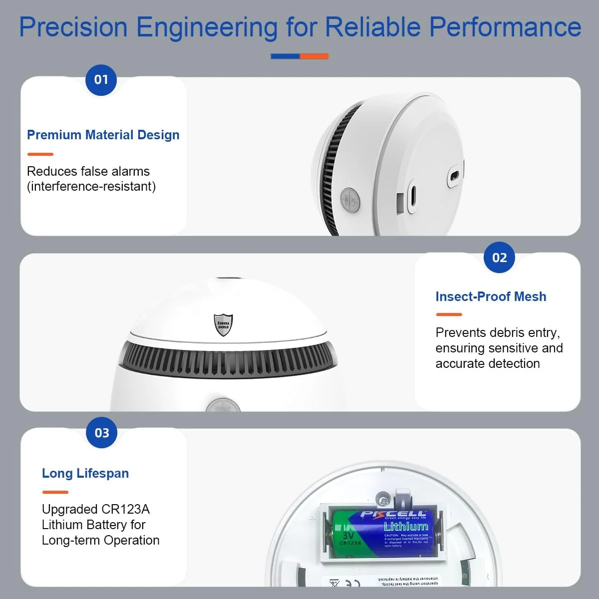 آشکارساز دود با باتری 10 ساله برای خانه | آلارم آتش نشانی 85 دسی بل، سنسور فوتوالکتریک درجه نظامی 70% هشدارهای نادرست را کاهش می دهد | نصب آسان (چسب/پیچ) (1) آشکارساز دود با باتری 10 ساله برای خانه | آلارم آتش نشانی 85 دسی بل، سنسور فوتوالکتریک درجه نظامی 70% هشدارهای نادرست را کاهش می دهد | نصب آسان (چسب/پیچ) (1)