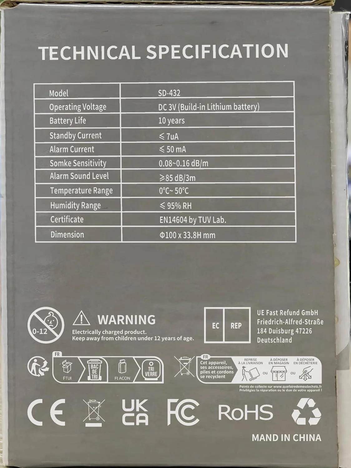 آشکارساز دود، نگهدارنده مغناطیسی، آلارم آتش با باتری 10 ساله، پدهای چسبنده قوی 3M برای نگهداری ایمن، آشکارساز آتش حساس مستقل، دارای گواهینامه DIN EN 14604، بسته 3 عددی آشکارساز دود، نگهدارنده مغناطیسی، آلارم آتش با باتری 10 ساله، پدهای چسبنده قوی 3M برای نگهداری ایمن، آشکارساز آتش حساس مستقل، دارای گواهینامه DIN EN 14604، بسته 3 عددی