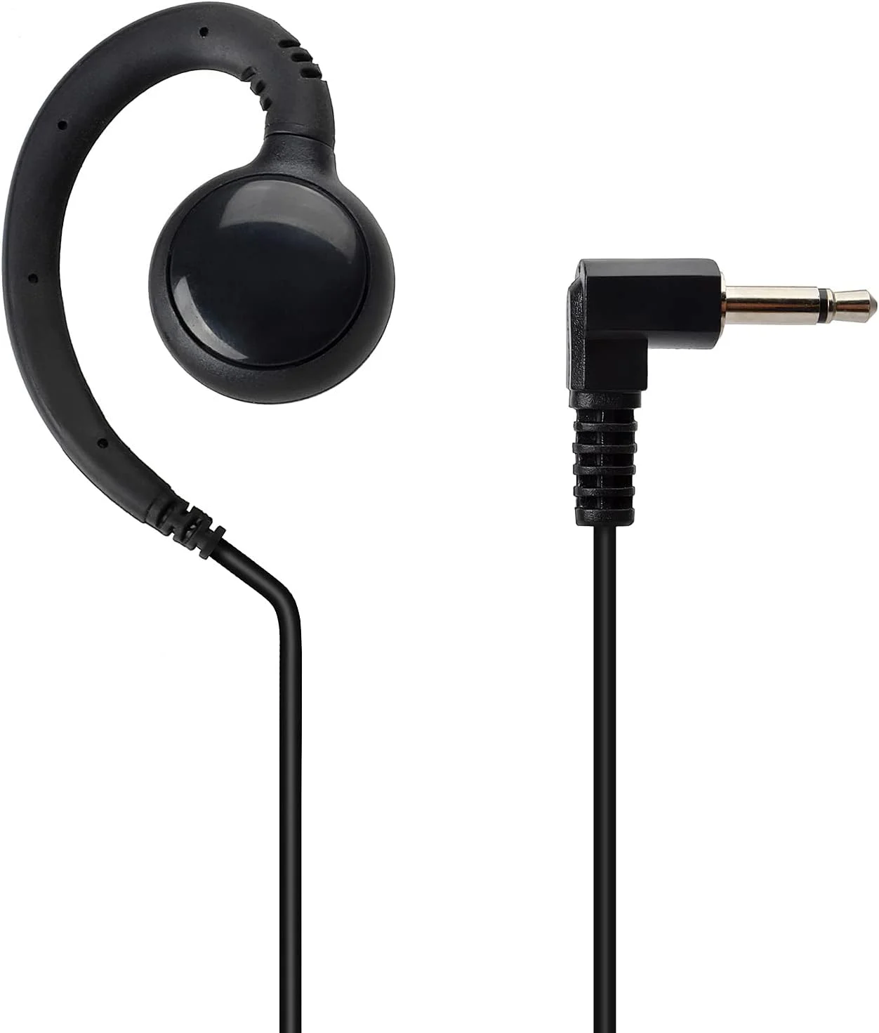 هندزفری دریافت/شنیداری فقط 3.5 میلی‌متری UAYESOK، هدست میکروفون بلندگوی امنیتی پلیس با شکل C با جک‌های صوتی 3.5 میلی‌متری برای رادیوهای هام واکی تاکی