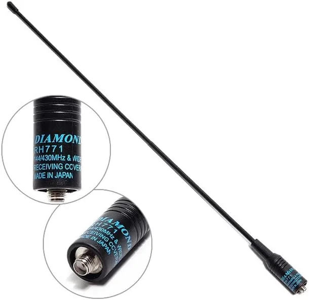 آنتن انعطاف پذیر دو بانده RH-771 SMA-Female 144/430MHz مدل RH 771 برای TYT WOUXUN baofeng