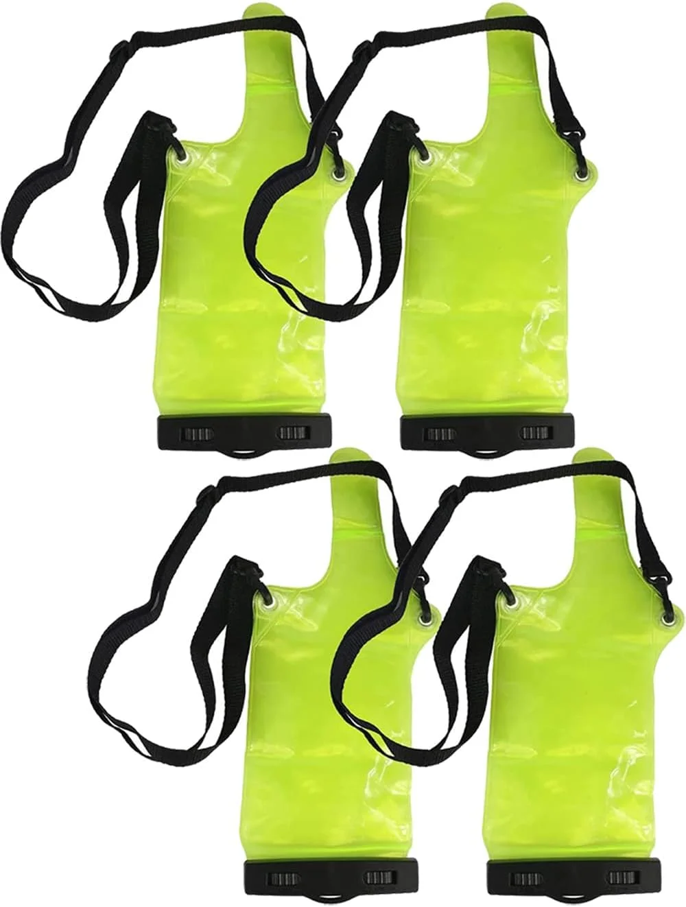 کیف ضد آب رادیو دو طرفه جهانی، کیف قابل حمل واکی تاکی ضد باران با بند قابل تنظیم سازگار با موتورولا کنوود میدلند UV-3R UV-5R PX-888 رادیو واکی تاکی (4، سبز)