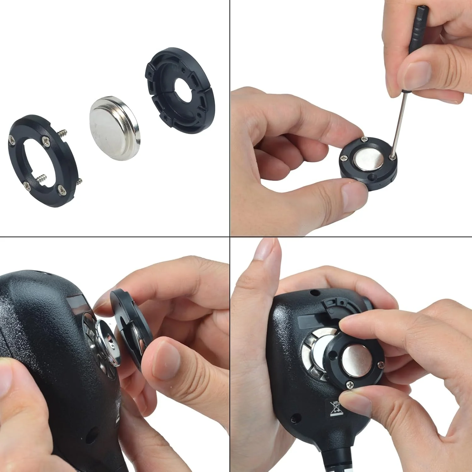 نگهدارنده میکروفون CB مغناطیسی TWAYRDIO، کیت نگهدارنده مغناطیسی میکروفون برای میکروفون رادیو CB