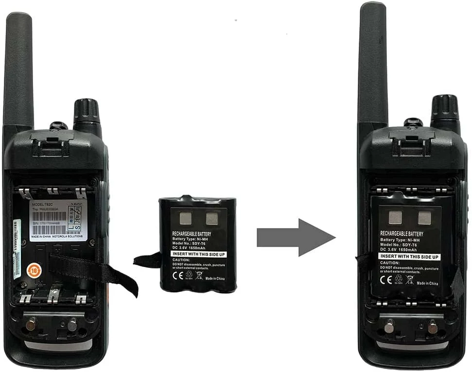 باتری های SHAWOROCE PMNN4477AR 1532 1650 mAh 3.6 V برای رادیو موتورولا PMR446 واکی تاکی Talkabout TLKR T92 H2O T82 Extreme T62 T605 H2O T800 AA