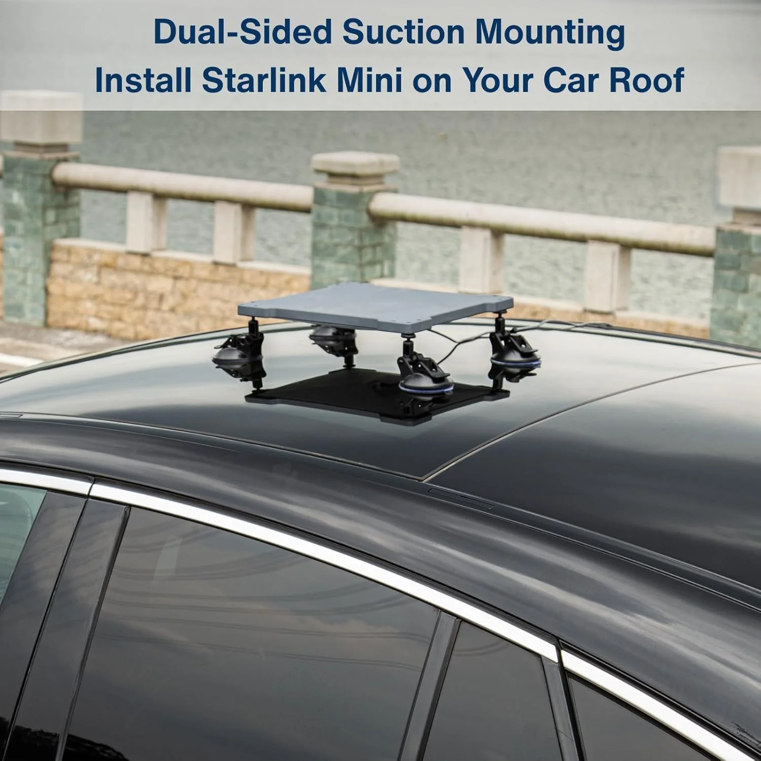 محافظ سیلیکونی استاین ویل با مکنده برای استارلینک مینی (خاکستری)