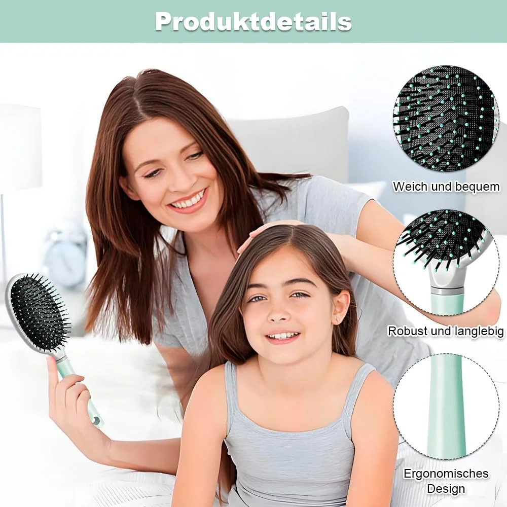 برس فر بانس کرل، برس مو فرفری، شانه فر کننده، برس موی حجیم برای جلوگیری از ریزش مو - موهای بدون کشش از ریزش و شکستگی مو جلوگیری می کنند