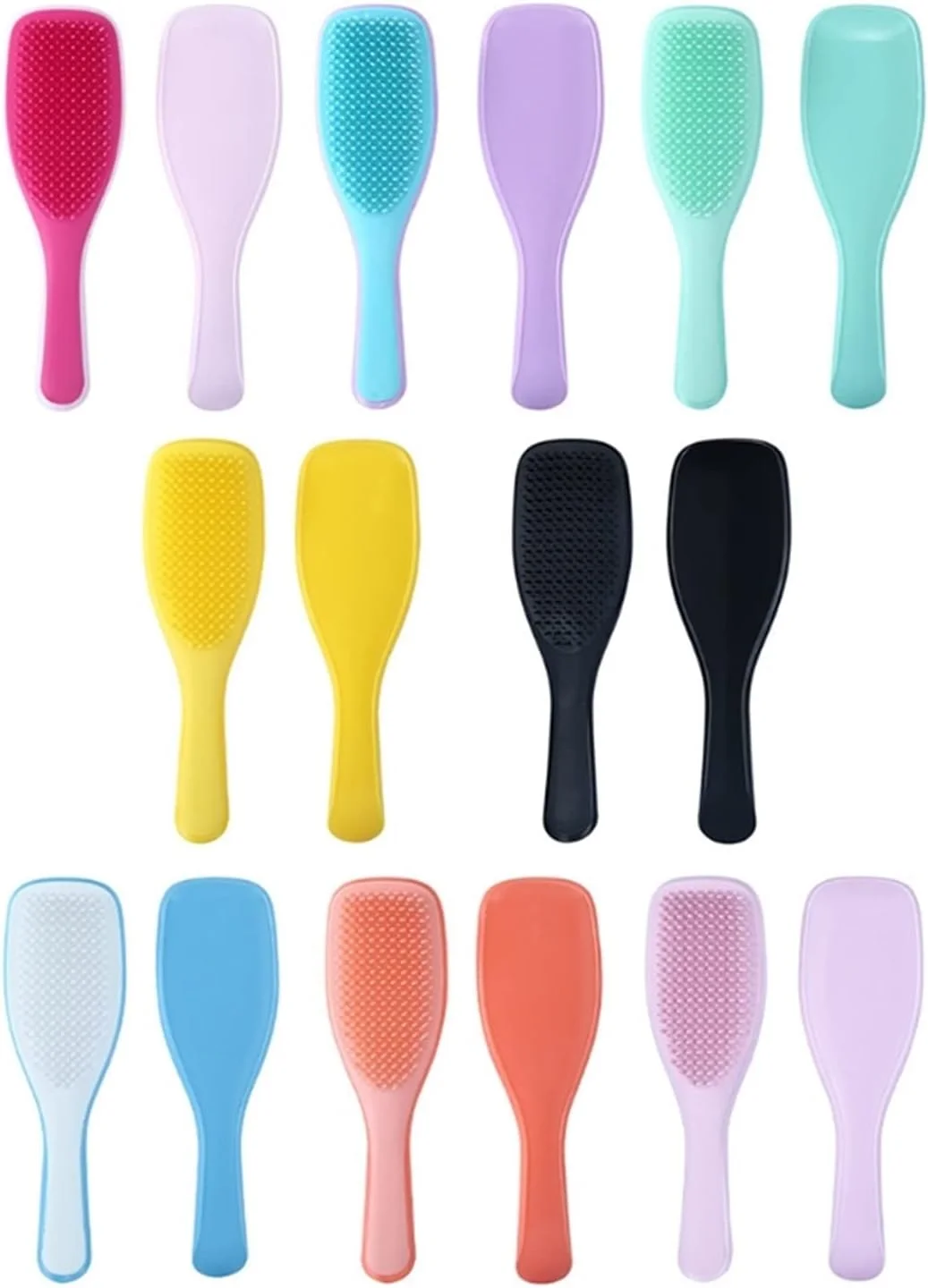 شانه مو بیتموس، ماساژور پوست سر، برس صاف کننده و فر کننده، برس حالت دهنده موی خیس، شانه زنانه و مردانه (رنگ: بلوطی)