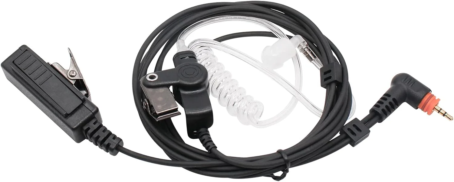 هدست گوشی رادیویی IFREQTECH SL300 سازگار با بیسیم های موتورولا SL300 SL7550 7580 7590 SL4000 SL3500e SL1K SL1M، هدست تک پین میکروفون PTT با لوله صوتی