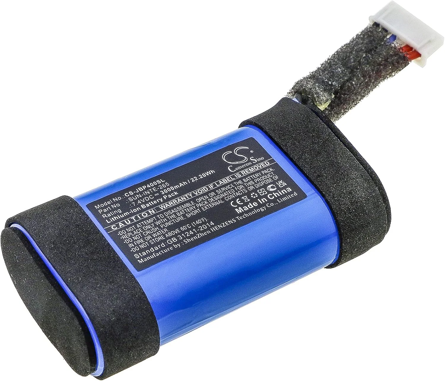 باتری جایگزین برای JBL PartyBox On-The-Go، مناسب برای SUN-INTE-265، 3000mAh/22.20Wh