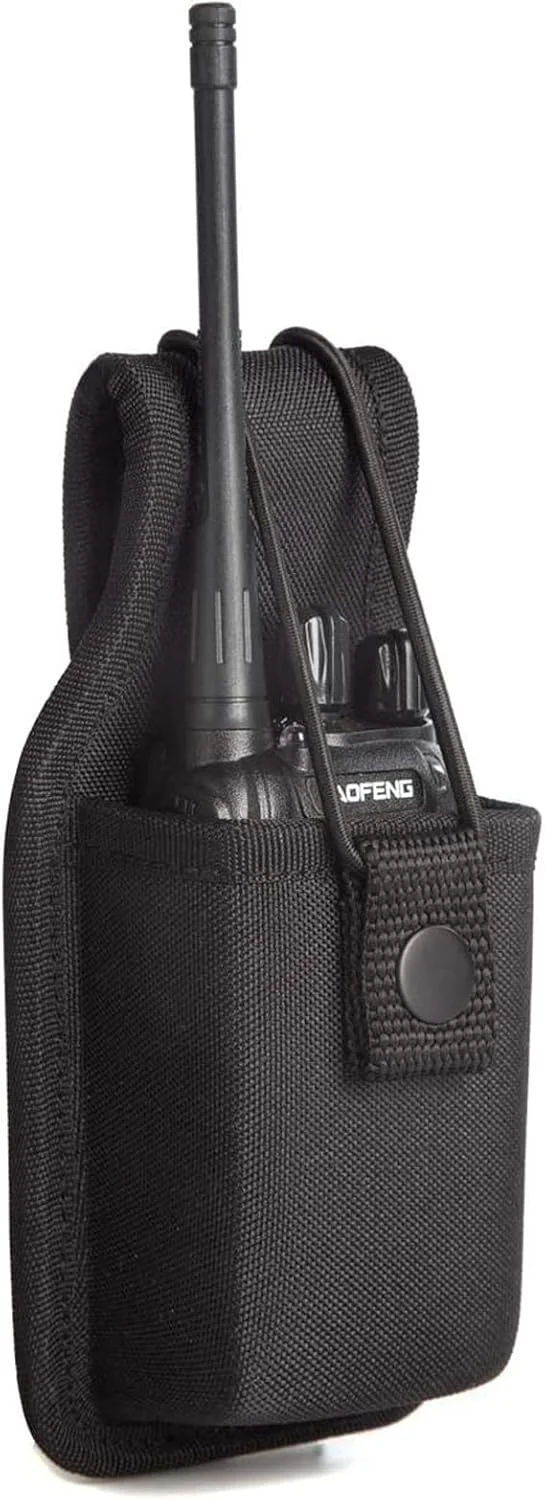 کیف رادیویی یونیورسال، نگهدارنده رادیو دو طرفه، کیف یونیورسال برای واکی تاکی، جلد نایلونی برای موتورولا کنوود آیکوم HYT Arcshell baofeng UV5R UV82 888S F8HP Retevis H777