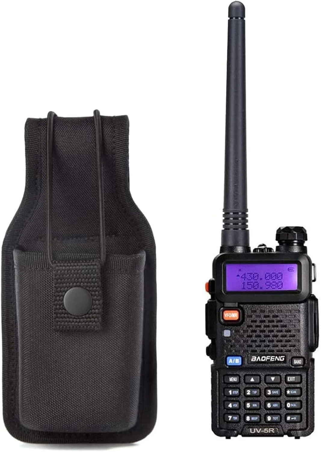 کیف رادیویی یونیورسال، نگهدارنده رادیو دو طرفه، کیف یونیورسال برای واکی تاکی، جلد نایلونی برای موتورولا کنوود آیکوم HYT Arcshell baofeng UV5R UV82 888S F8HP Retevis H777