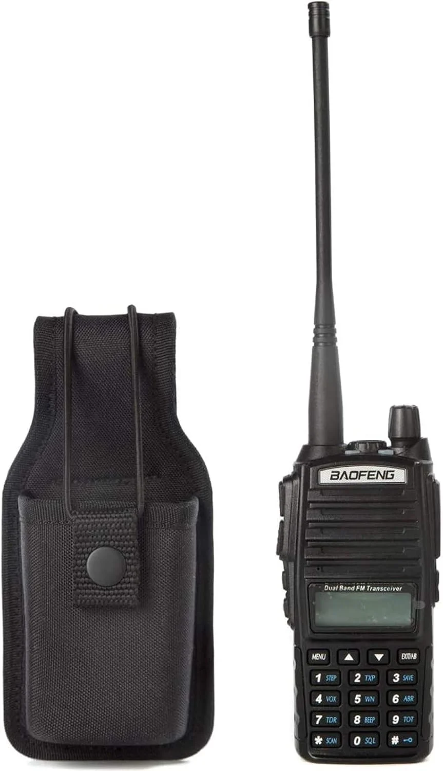 کیف رادیویی یونیورسال، نگهدارنده رادیو دو طرفه، کیف یونیورسال برای واکی تاکی، جلد نایلونی برای موتورولا کنوود آیکوم HYT Arcshell baofeng UV5R UV82 888S F8HP Retevis H777