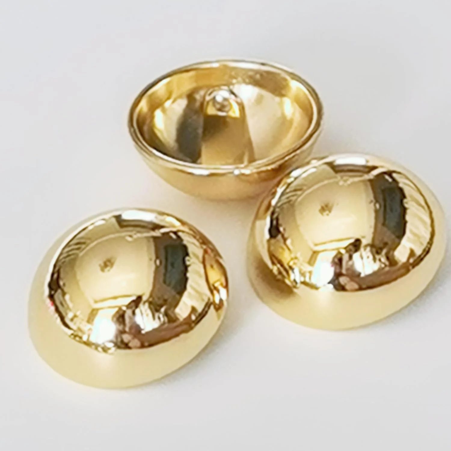 10PCS Round Mushroom Buttons Metal Suit Jacket Buttons Gold Brass Coat Sewing Buttons for Hand Sewing Decoration DIY (20mm 13/16")