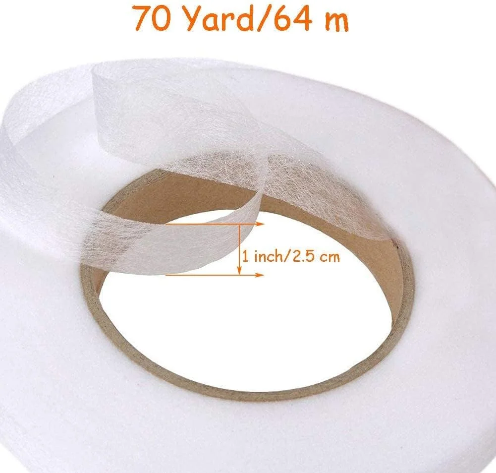 MuYwa Fabric Fusing Tape Iron on Tape Adhesive Hem Tape Iron-on Hemming Tape for Pants Clothes Jeans(70 Yards,1 Inch) MuYwa Fabric Fusing Tape Iron on Tape Adhesive Hem Tape Iron-on Hemming Tape for Pants Clothes Jeans(70 Yards,1 Inch)