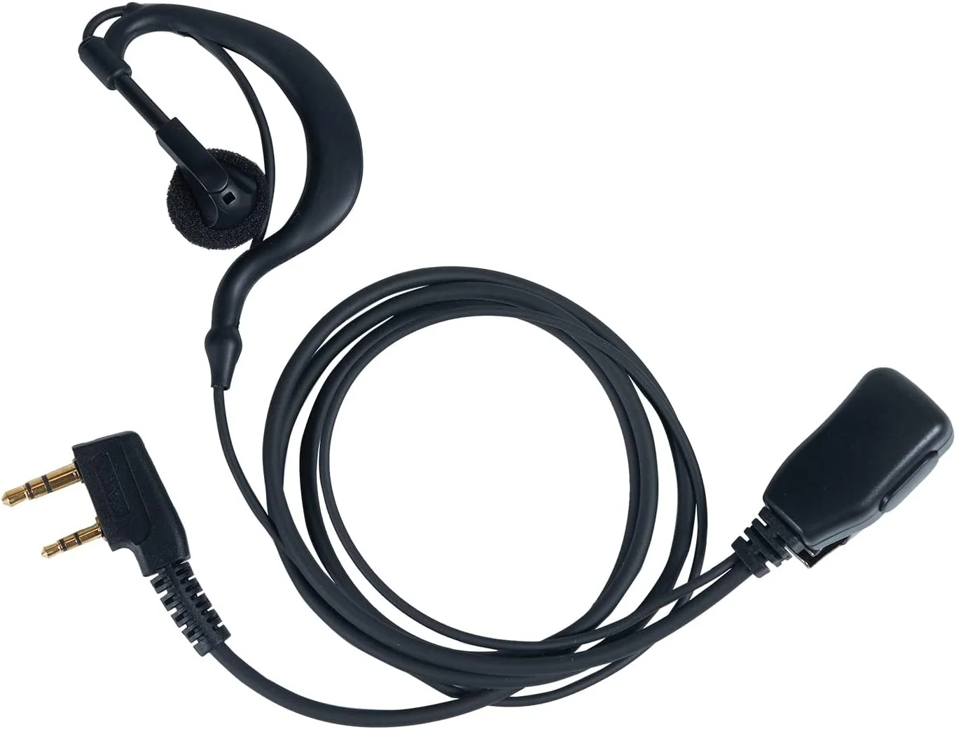 هندزفری واکی تاکی BVMAG با میکروفون، هدست 2 پین G شکل برای Baofeng UV-5R BF-888S BF-F8HP BF-F9 UV-82 UV-82HP UV-82C Kenwood TK-2107 TK-3107 Retevis H777 RT7 RT21 رادیو دو طرفه، بسته 10 عددی