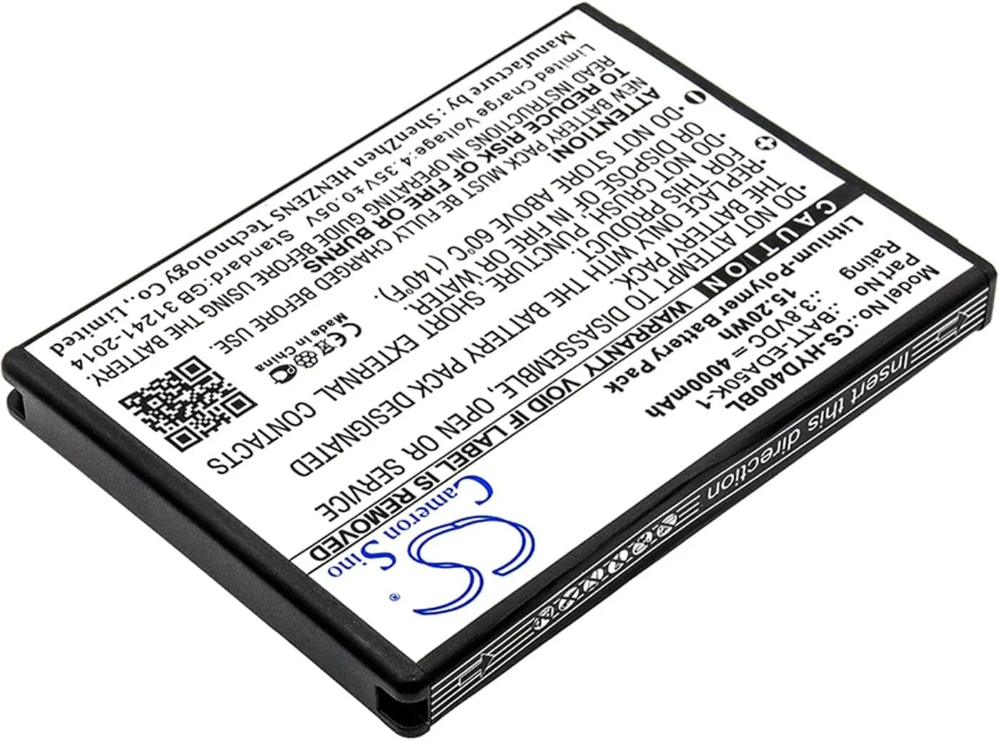 باتری Cameron Sino برای Honeywell EDA50, EDA50hc, Scanpal EDA40, Scanpal EDA50K, Scanpal EDA51, Scanpal EDA70, Scanpal EDA71 پارت نامبر: Honeywell 50129589-001, 50134176-001, BAT-EDA50