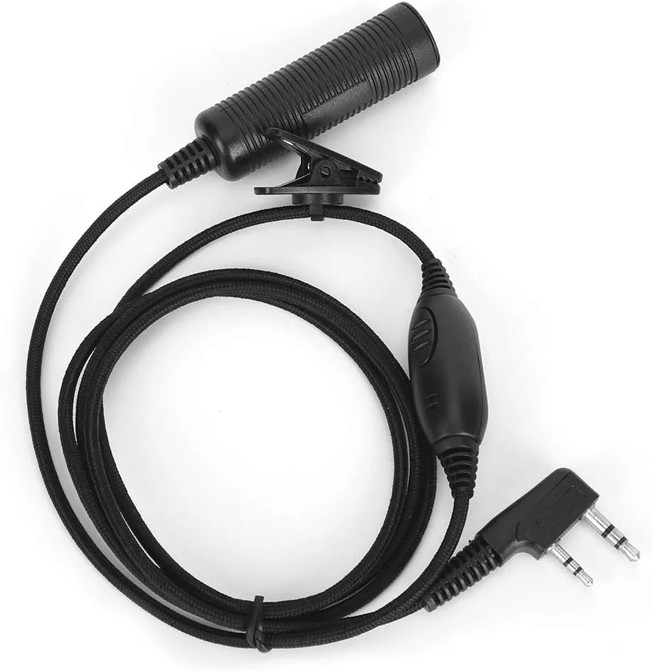 کابل رادیو دو طرفه Akozon، جک برای پلاگ 2.5 میلی متری 3.5 میلی متری Baofeng Kenwood HYT RadioPTT K Head Military Adapter 2Pin PTT Two Way
