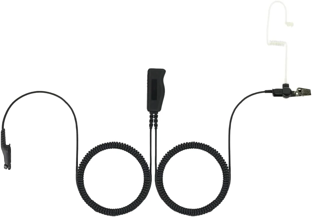 ست ارتباطات مخفی EH با گوشی لوله صوتی، میکروفون یقه ای و PTT برای رادیوهای موتورولا N70 N50 R7 ION MXP600