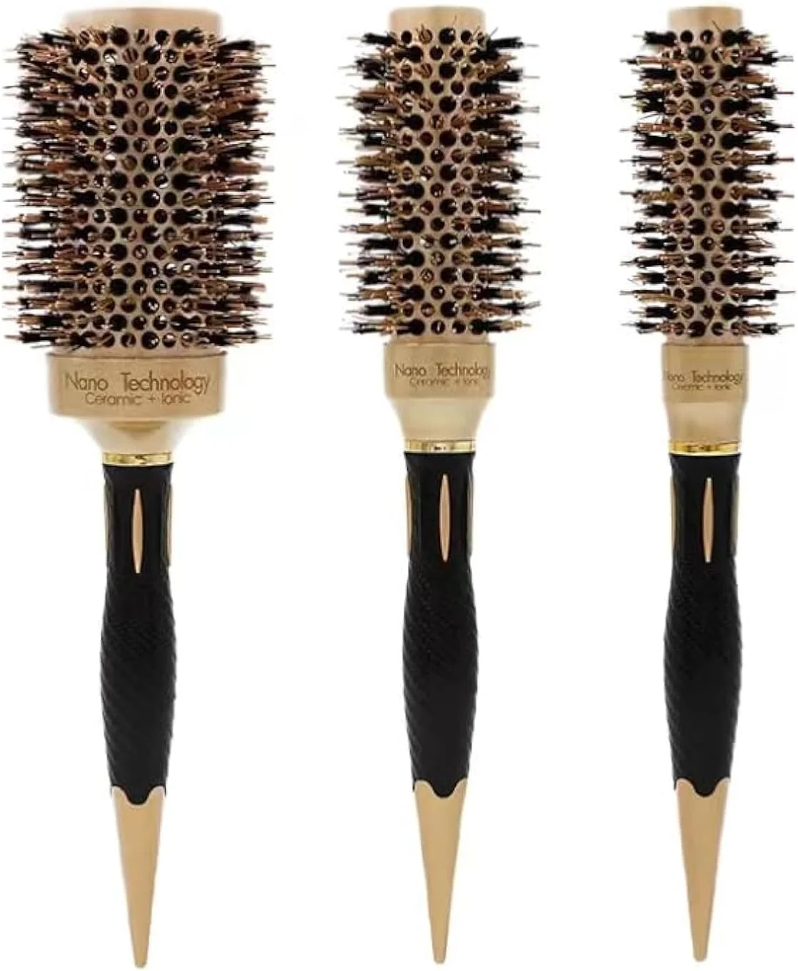 برس مو گرد حالت دهنده ALANX، شانه غلطکی برای خشک کردن و فر کردن مو برای زنان، دختران و مردان، مورد استفاده در هنگام خشک کردن مو برای حالت دادن، فر کردن و خشک کردن مو (25+32+53) برس مو گرد حالت دهنده ALANX، شانه غلطکی برای خشک کردن و فر کردن مو برای زنان، دختران و مردان، مورد استفاده در هنگام خشک کردن مو برای حالت دادن، فر کردن و خشک کردن مو (25+32+53)