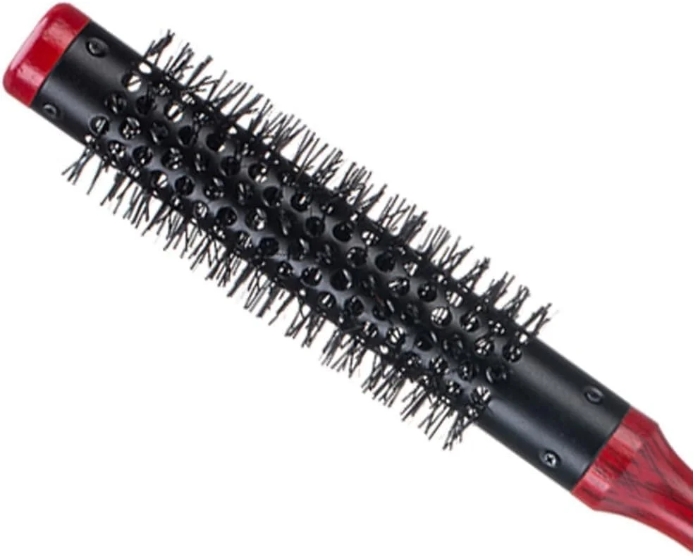 برس موی ضد الکتریسیته ساکن مینی فوق العاده نازک، برس حالت دهنده مو با موهای نایلونی برای حالت دادن، خشک کردن و فر کردن مو برس موی ضد الکتریسیته ساکن مینی فوق العاده نازک، برس حالت دهنده مو با موهای نایلونی برای حالت دادن، خشک کردن و فر کردن مو