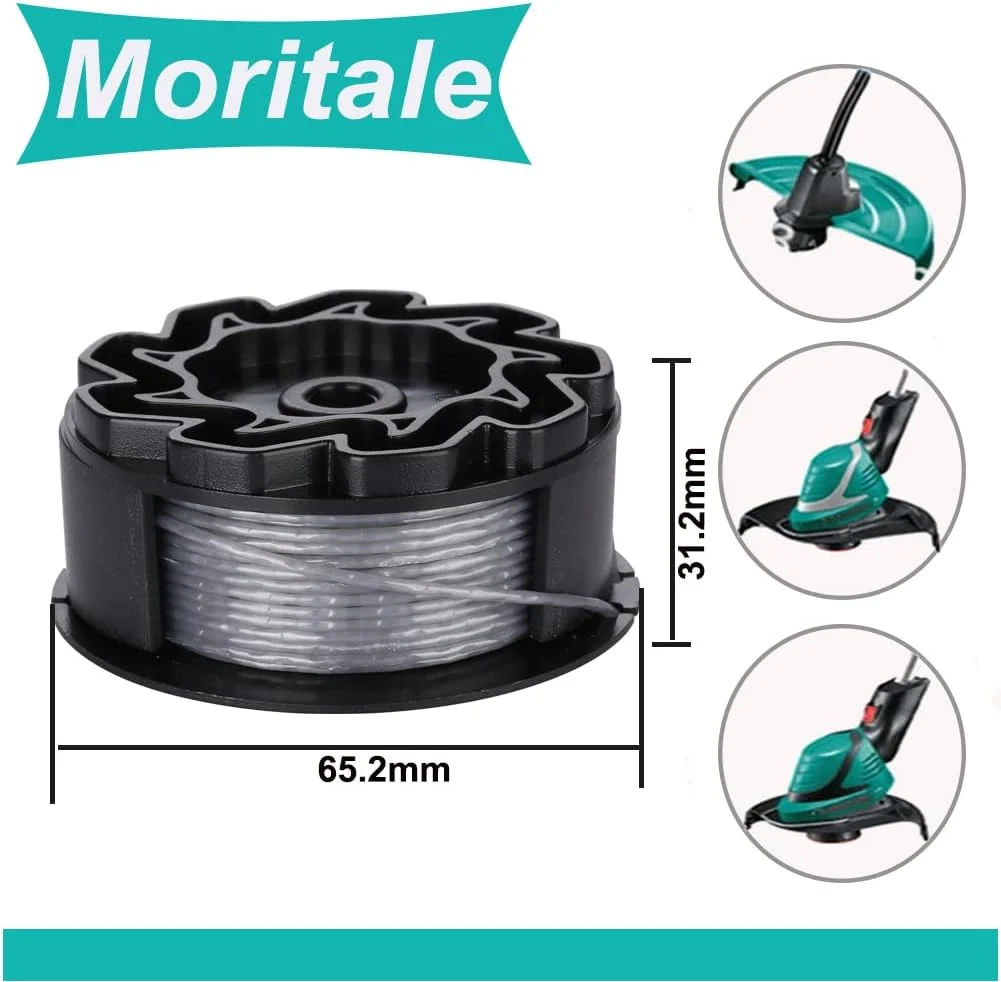 قرقره های Moritale برای علف زن بوش UniversalGrassCut 18 18-26 18-260 F016800570 به همراه پوشش (بسته 6 عددی) قرقره های Moritale برای علف زن بوش UniversalGrassCut 18 18-26 18-260 F016800570 به همراه پوشش (بسته 6 عددی)