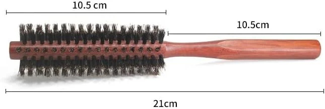 برس مو گرد کوچک بافنجی، شانه های فر کننده گرد، برس مو با دسته چوبی، برس حالت دهنده گرد حرفه ای، A