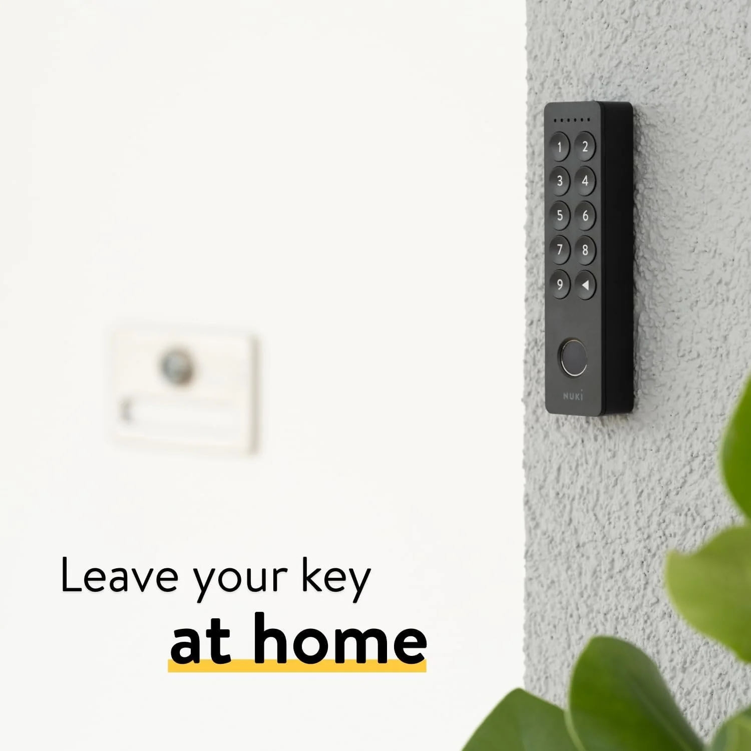 صفحه کلید Nuki Keypad 2 درب با کد یا اثر انگشت، باز کردن سریع و راحت، لوازم جانبی عالی برای قفل هوشمند NUKI بلوتوث