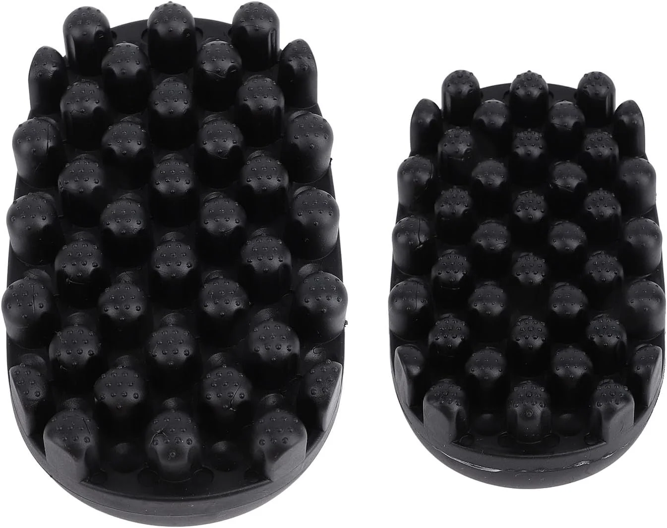 برس موی فر تابیده 2 عددی، برس موی فر لاستیکی سایز بزرگ و کوچک، شانه فر کننده موی تابیده، برس تابیده قابل شستشو برای فرهای آفریقایی، برای استفاده در خانه و سالن