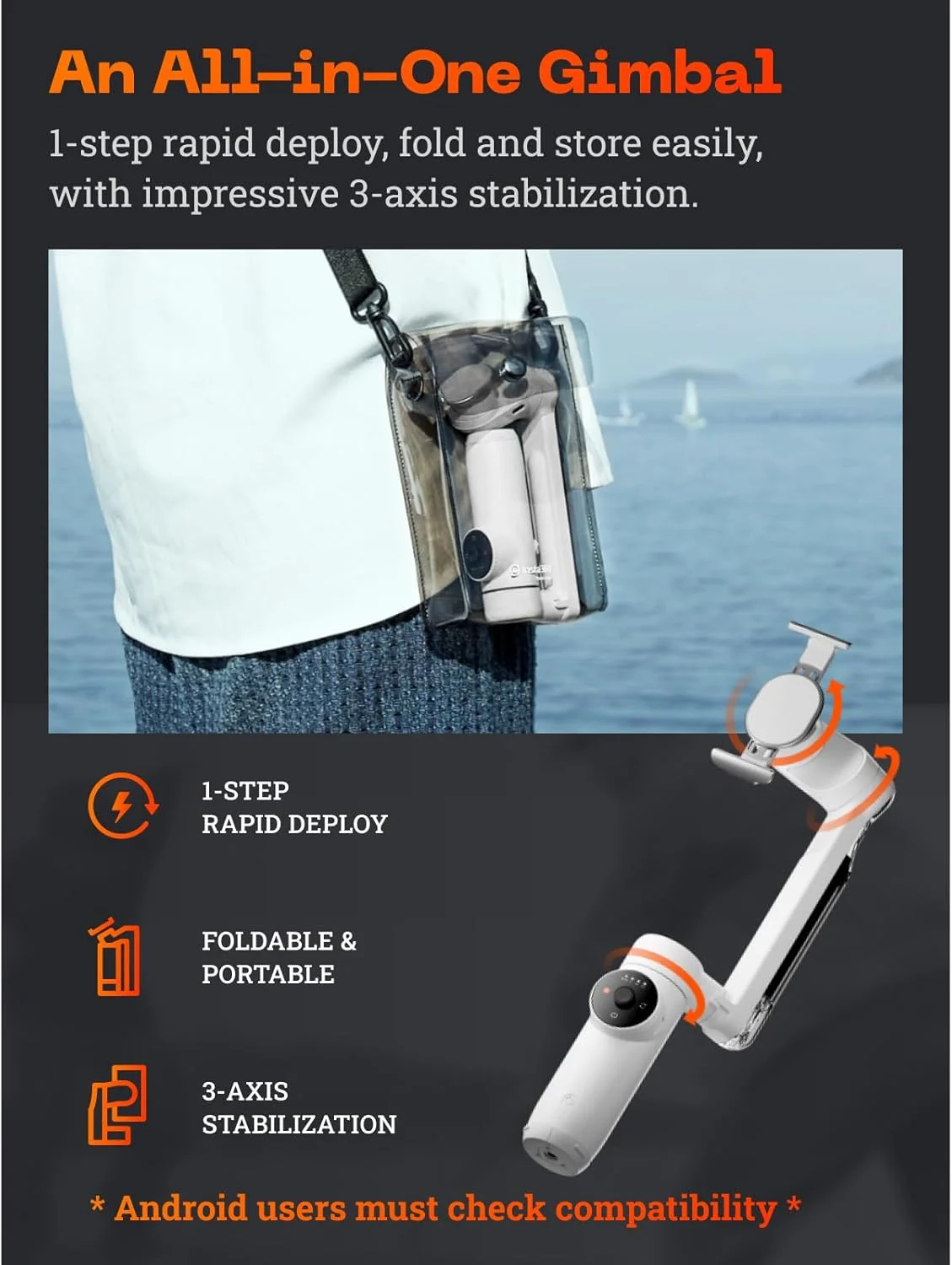 کیت تولید محتوای Insta360 Flow سفید