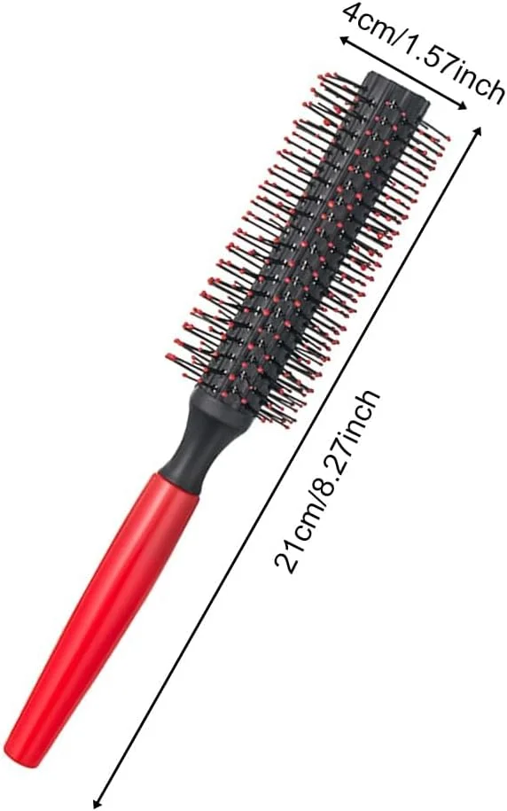 ست برس مو گرد 2 عددی، برس حرفه ای برای فر کردن و حالت دادن مو، برس متوسط گرد برای خشک کردن مو با سشوار، صاف کردن و حجم دادن به مو