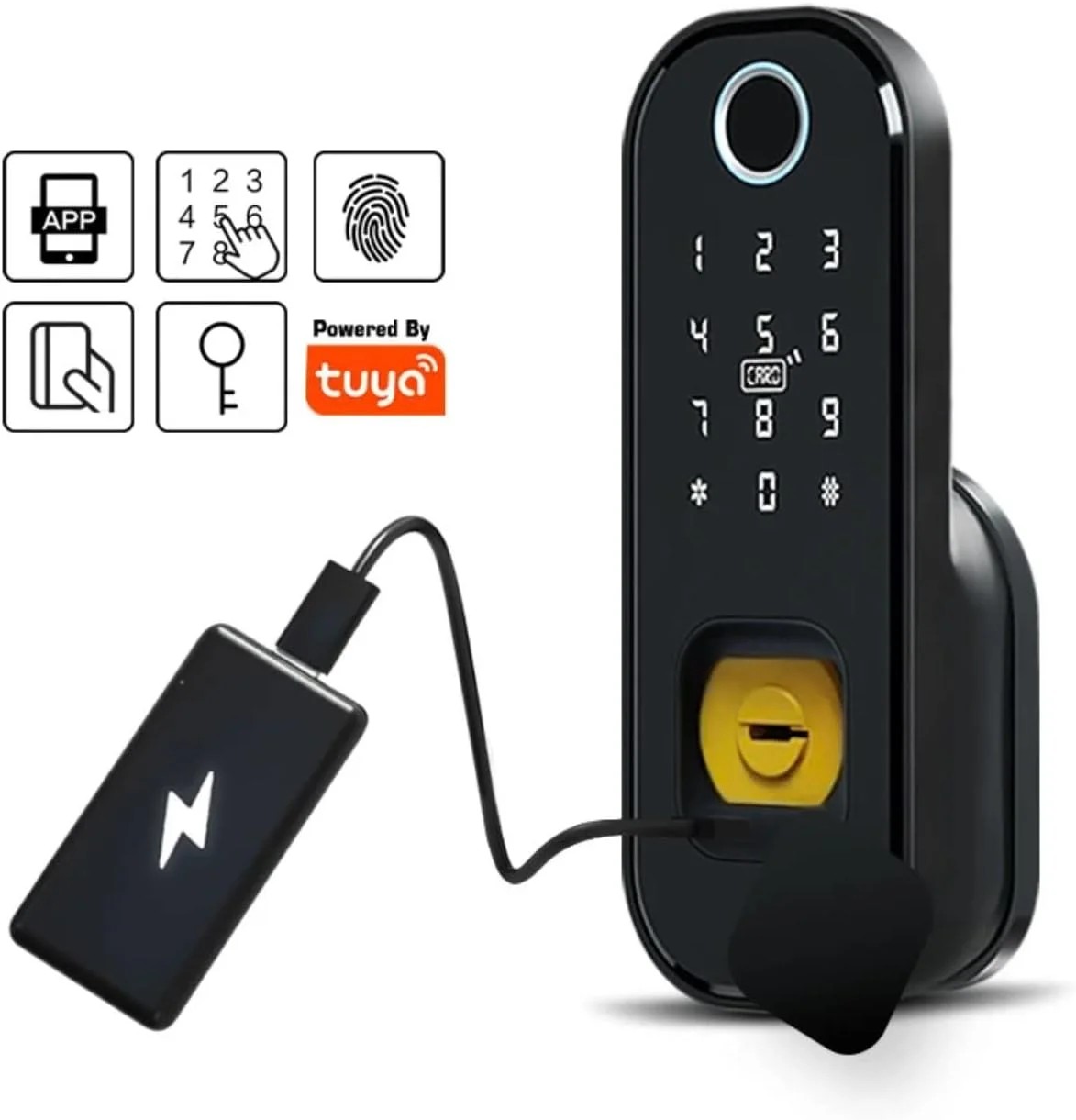 قفل هوشمند Eazyliv Tuya ضد آب، قفل حاشیهای اثر انگشت وای فای، کارت هوشمند، قفل درب الکترونیکی کد دیجیتال برای امنیت خانه قفل هوشمند Eazyliv Tuya ضد آب، قفل حاشیهای اثر انگشت وای فای، کارت هوشمند، قفل درب الکترونیکی کد دیجیتال برای امنیت خانه