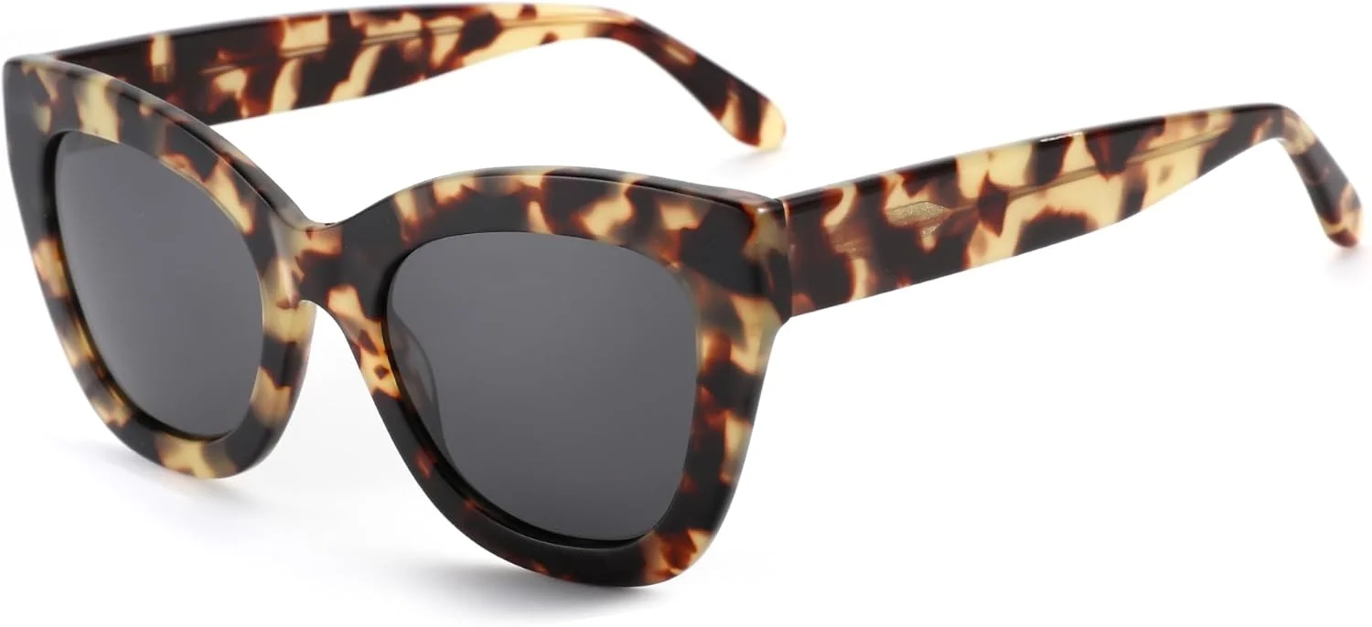 عینک آفتابی زنانه پلاریزه ترندی ZENOTTIC: سایه های چشم گربه ای رترو - عینک آفتابی طراحی شده برای خانم ها با محافظت UV400