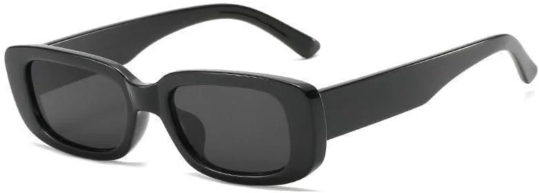 عینک آفتابی مستطیلی YooThink برای زنان و مردان، فریم مربعی باریک کوچک با محافظت UV400