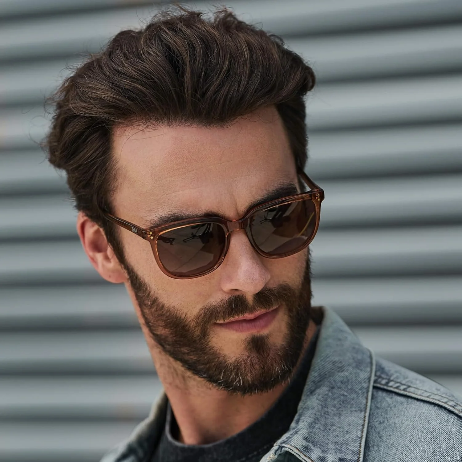 عینک آفتابی مربعی کلاسیک رترو پلاریزه WearMe Pro، مناسب برای آقایان و بانوان