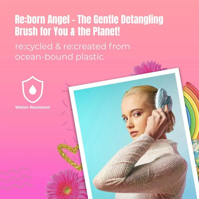 برس باز کننده گره مو Tangle Angel - برس های باز کننده گره مو برای خانم ها با موهای صاف، موج دار، فر، بلند، ضخیم و وز - برس صاف کننده برای حمام و حالت دادن به مو - صورتی اکلیلی برس باز کننده گره مو Tangle Angel - برس های باز کننده گره مو برای خانم ها با موهای صاف، موج دار، فر، بلند، ضخیم و وز - برس صاف کننده برای حمام و حالت دادن به مو - صورتی اکلیلی