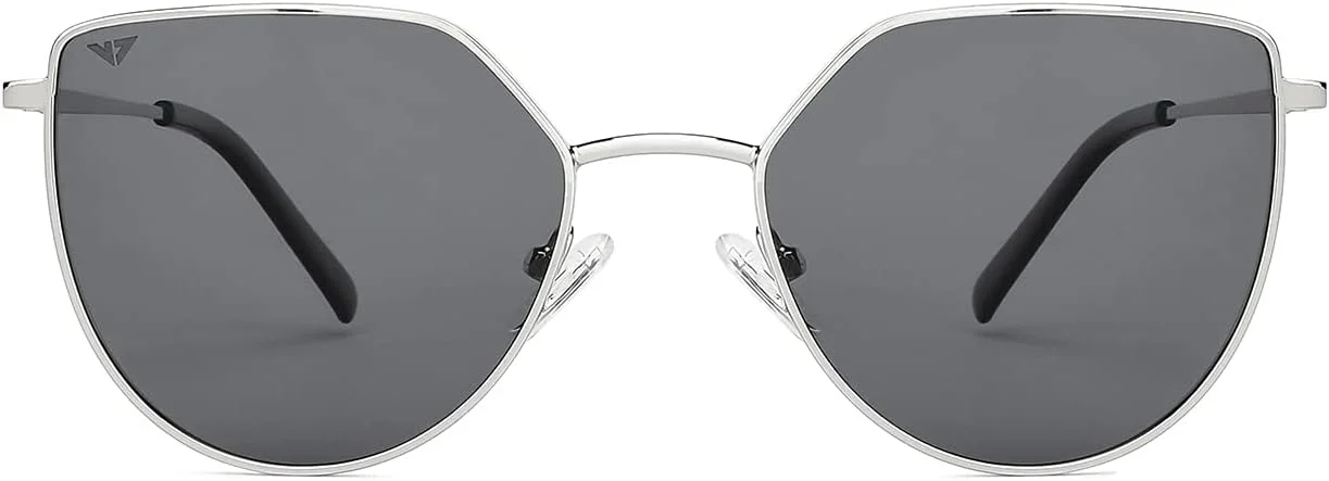 عینک آفتابی زنانه وینسنت چیس از لنزکارت | فریم کامل گربه ای، جدیدترین و شیک ترین عینک آفتابی زنانه برند | پلاریزه و محافظت 100% در برابر اشعه ماوراء بنفش | مناسب خانم ها | سایز بزرگ | VC S11470