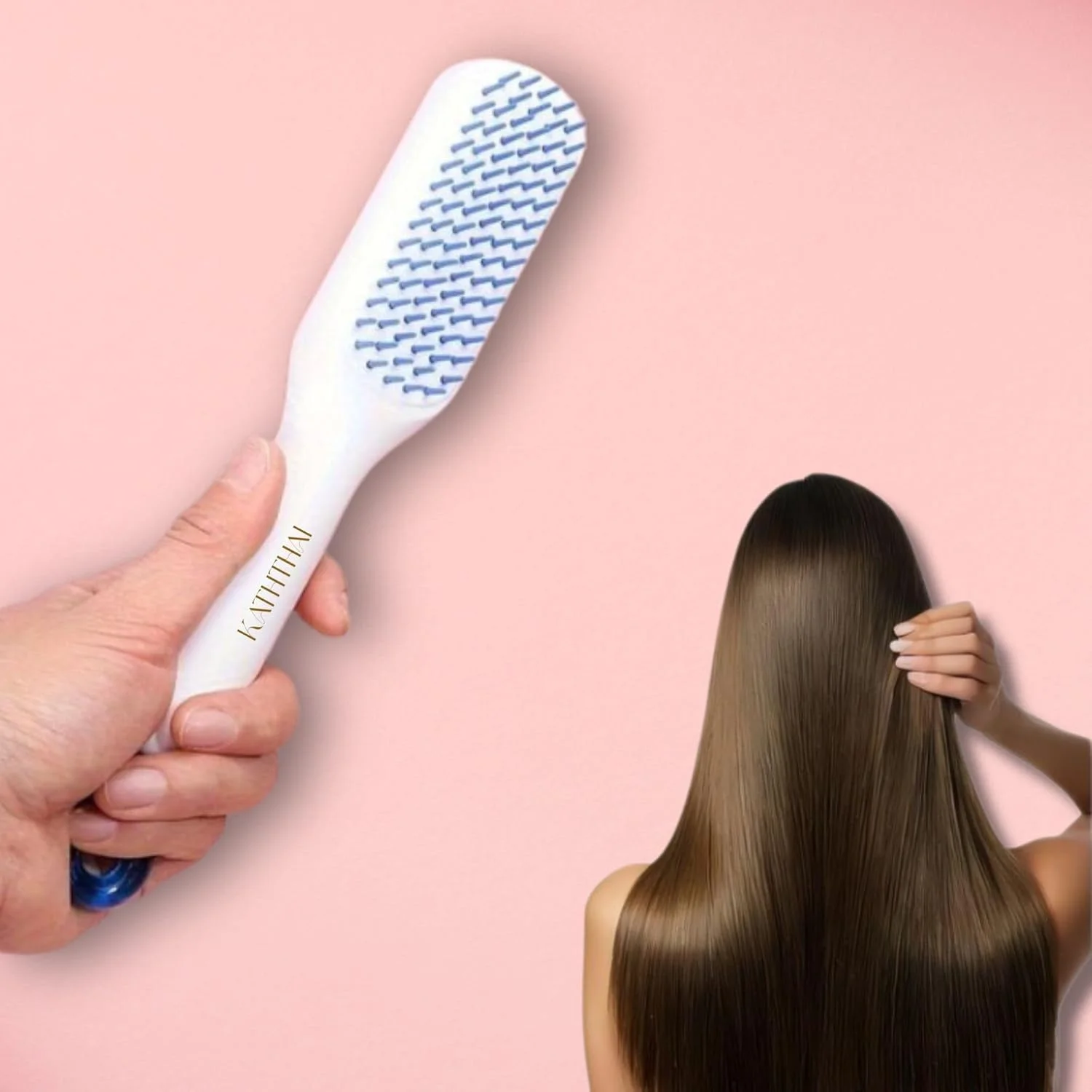 برس موی خود تمیز شونده برای حالت دادن آسان مو، شانه ماساژ با فناوری ضد الکتریسیته ساکن برای مو، شانه خود تمیز شونده چرخشی جمع شونده، ابزار حالت دهی موی زنانه (چند رنگ)