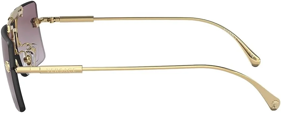 عینک آفتابی مستطیلی زنانه ورساچه، طلایی، 60-13-145 میلی متر