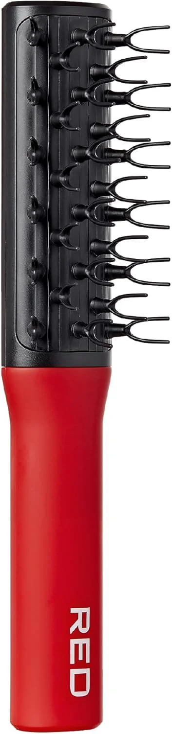 برس باز کننده گره مو RED by Kiss برای بزرگسالان و کودکان، مناسب موهای فر، طبیعی، آفریقایی، و موج دار، به راحتی گره ها را باز می کند، دارای دندانه های محکم و انعطاف پذیر (برس مو Flexi-Claw)