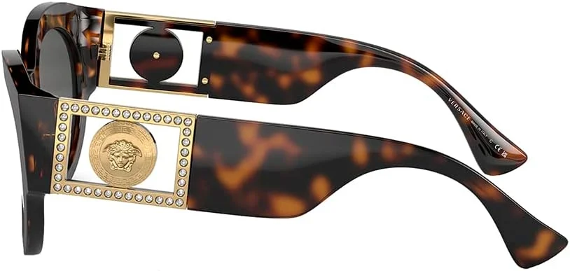 عینک آفتابی ورساچه VE 4438 B 108/87 هاوانای تیره، چند رنگ، 52/22/145