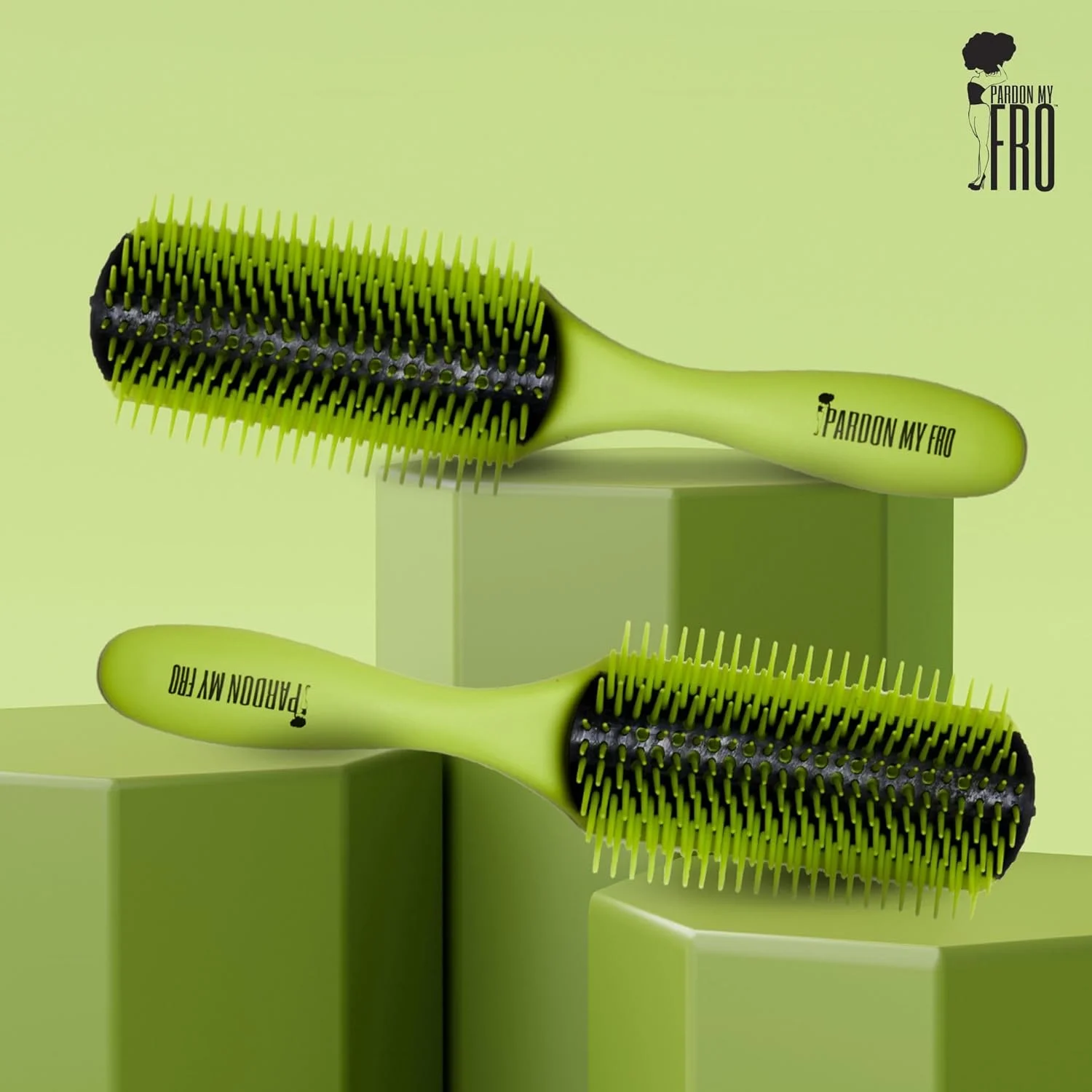 برس باز کننده گره مو Pardon My Fro - باز کردن آسان گره مو برای موهای خیس و خشک - طراحی سبک وزن برای انواع موهای فر برس باز کننده گره مو Pardon My Fro - باز کردن آسان گره مو برای موهای خیس و خشک - طراحی سبک وزن برای انواع موهای فر