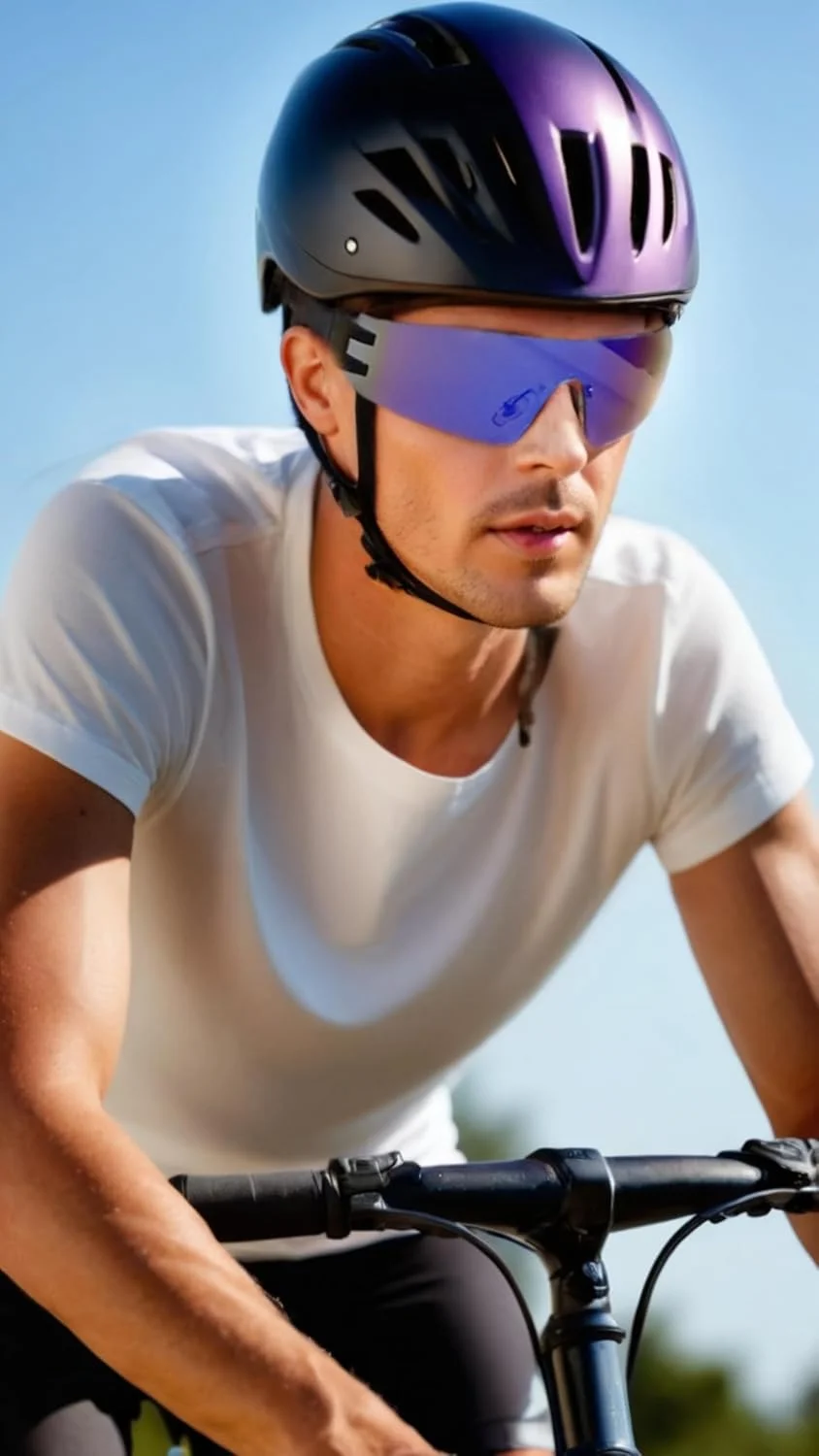 عینک آفتابی نقاب دار بدون فریم آینده نگرانه Sweet Seven - عینک های یک تکه شیک برای زنان و مردان - مشکی