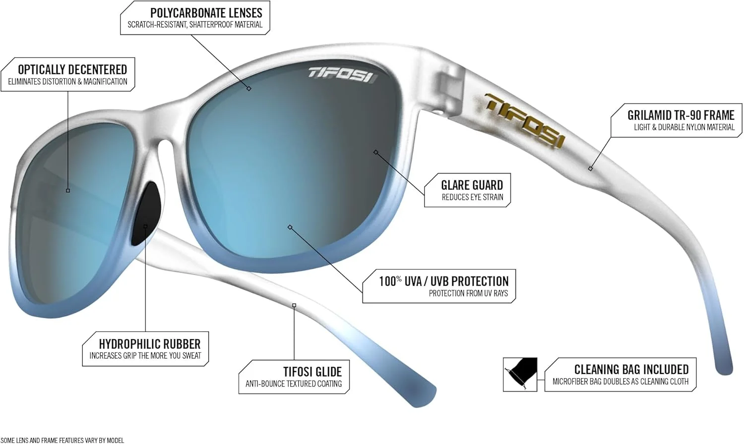 عینک آفتابی تیفوسی مدل Swank Xl مناسب برای آقایان و بانوان