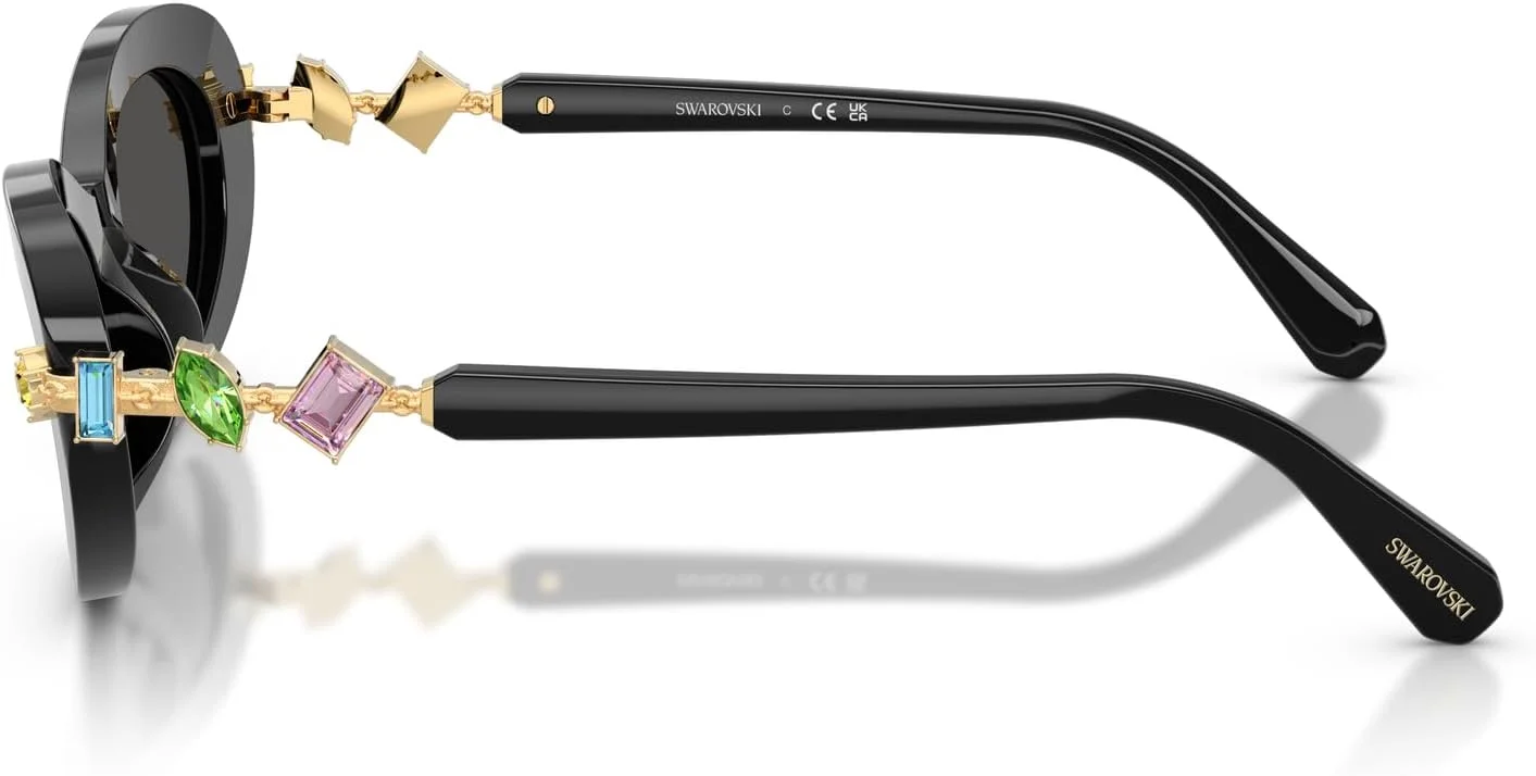 عینک آفتابی زنانه سواروسکی مدل Sk6042 با فریم بیضی