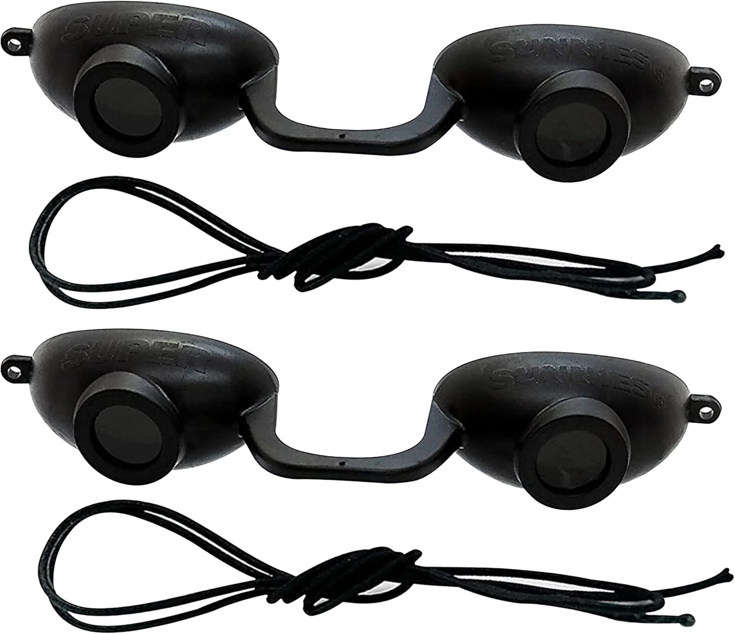 عینک محافظ چشم تخت برنزه کننده سوپر سانیز مدل EVO FLEX، بسته 2 عددی (مشکی)