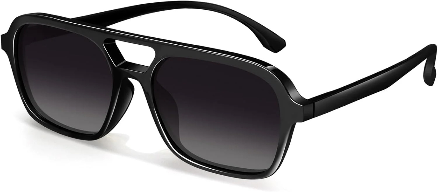 عینک آفتابی ترندی Sunier برای زنان و مردان، عینک خلبانی رترو پلاریزه با لنزهای محافظ UV400