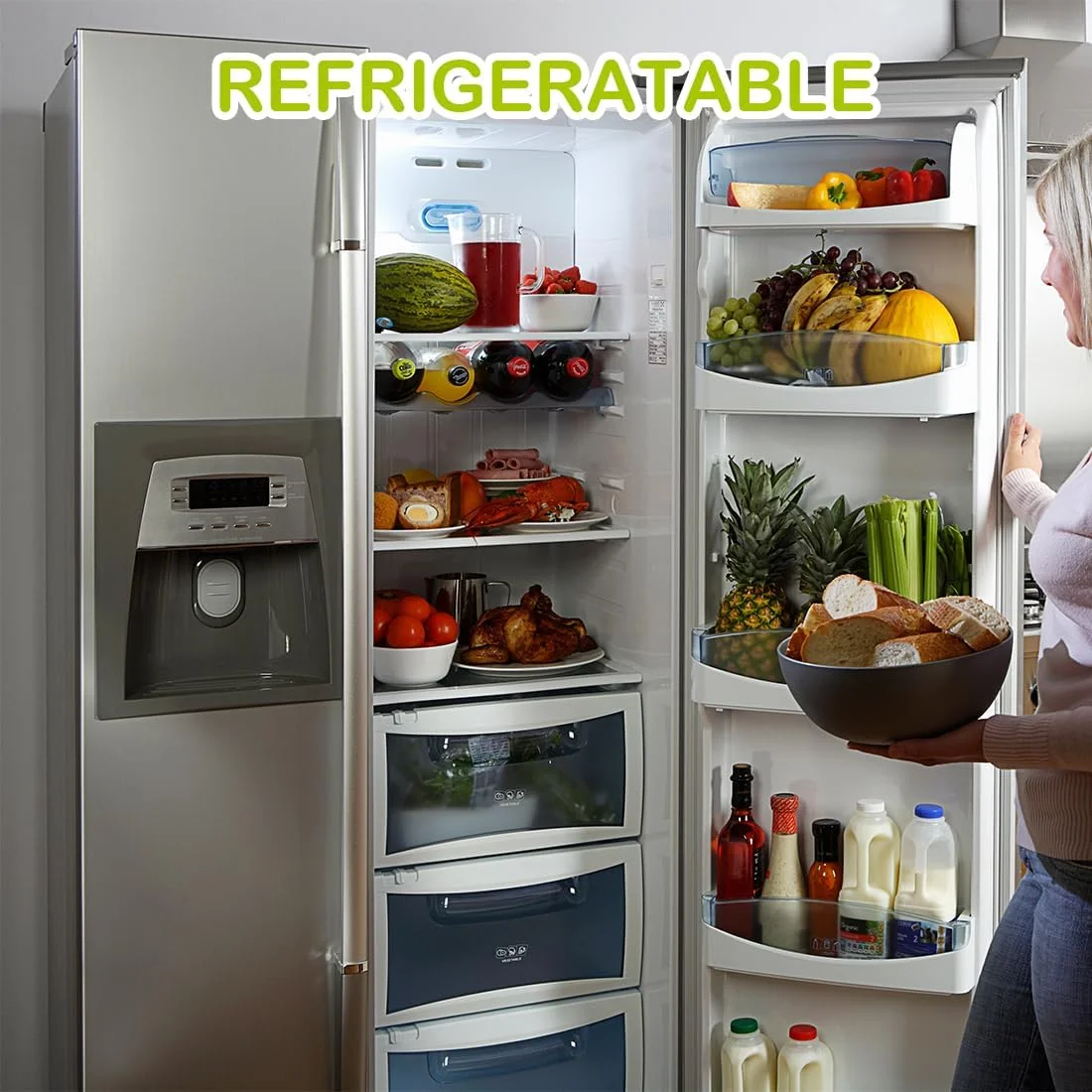 ویویهوو ظروف کوچک درب دار پلاستیکی، ست 9 عددی ظروف نگهداری، کوچک، ضد نشت، قابل چیدن، ظروف نگهداری مواد غذایی 160 میلی لیتری، مناسب برای مایکروویو و فریزر