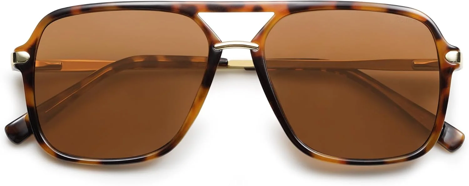 عینک آفتابی رترو SOJOS برای خانم ها و آقایان، لنز پلی کربنات، عینک آفتابی مستطیلی مد روز سایه های دهه 90 SJ2229