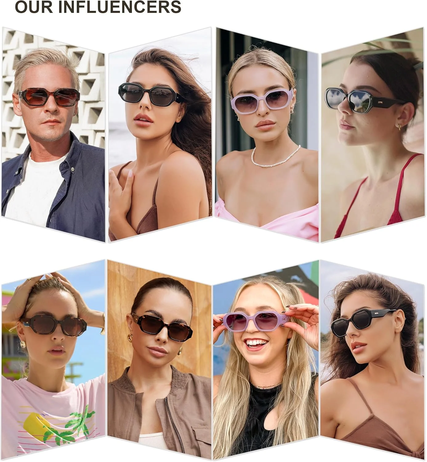 عینک آفتابی پلاریزه SOJOS زنانه، مستطیلی یکپارچهسازی با سیستمعامل، عینک آفتابی زنانه، مربعی باریک مد روز به سبک دهه 90، مدل SJ2232، لنز خاکستری مشکی، مشکی، سایز 52-21-148