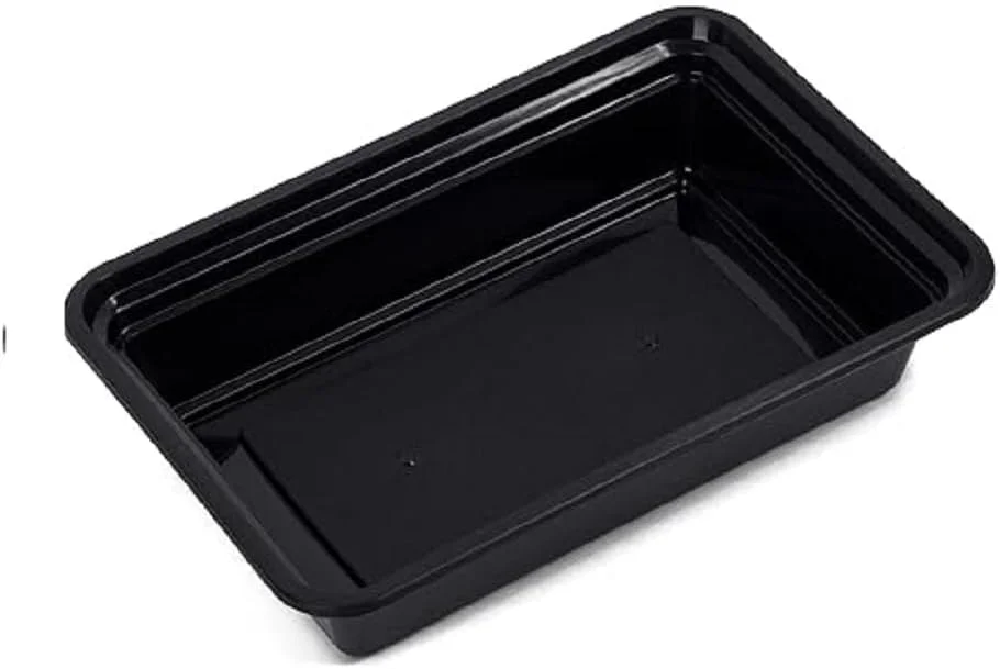 ظروف آماده سازی غذا، مناسب مایکروویو و فریزر، بسته 10 عددی ظرف غذای مستطیلی یکبار مصرف با درب، قابل استفاده مجدد و بدون BPA، ظروف وکیوم