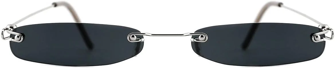 عینک آفتابی باریک مستطیلی وینتیج Slocyclub برای زنان و مردان، عینک آفتابی کوچک و باریک یکپارچهسازی با سیستمعامل، عینک آفتابی مد روز